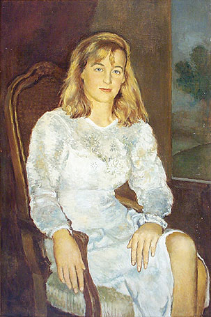 Portret žene u naslonjaču
